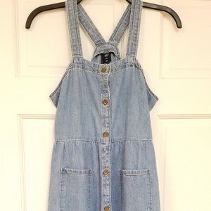 Sleeveless Chambray Denim Girl Dress XXL